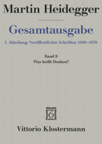 Was heisst Denken? (1951-1952)