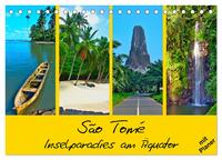 São Tomé - Inselparadies am Äquator (Tischkalender 2025 DIN A5 quer), CALVENDO Monatskalender