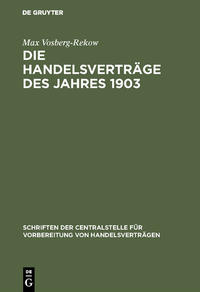 Die Handelsverträge des Jahres 1903