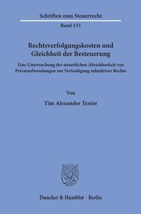 Rechtsverfolgungskosten und Gleichheit der Besteuerung.