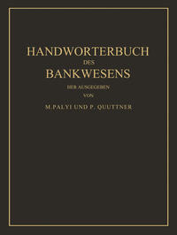 Handwörterbuch des Bankwesens