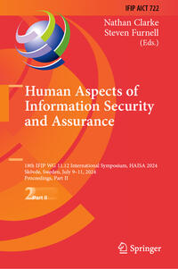 Human Aspects of Information Security and Assurance