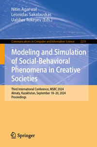 Modeling and Simulation of Social-Behavioral Phenomena in Creative Societies