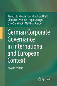 German Corporate Governance in International and European Context