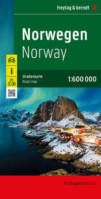 Norwegen, Straßenkarte 1:600.000, freytag & berndt