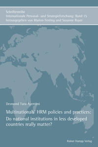 Multinationals’ HRM policies and practices