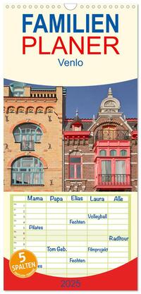 Familienplaner 2025 - Venlo mit 5 Spalten (Wandkalender, 21 x 45 cm) CALVENDO