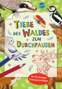 Tiere des Waldes zum Durchpausen