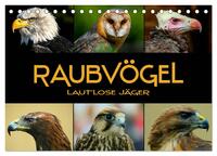 Raubvögel - lautlose Jäger (Tischkalender 2025 DIN A5 quer), CALVENDO Monatskalender