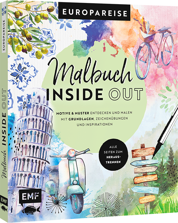 Malbuch Inside Out: Watercolor Europareise