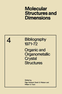 Bibliography 1971–72 Organic and Organometallic Crystal Structures