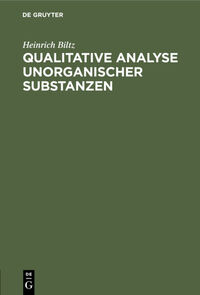 Qualitative Analyse unorganischer Substanzen