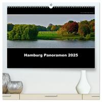 Hamburg Panoramen 2025 (hochwertiger Premium Wandkalender 2025 DIN A2 quer), Kunstdruck in Hochglanz