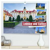 Lednice und Valtice in Tschechien (hochwertiger Premium Wandkalender 2025 DIN A2 quer), Kunstdruck in Hochglanz