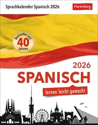 Spanisch Sprachkalender 2026 - Spanisch lernen leicht gemacht - Tagesabreißkalender