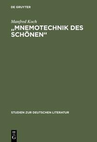 "Mnemotechnik des Schönen"