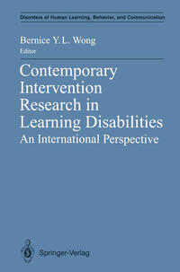 Contemporary Intervention Research in Learning Disabilities