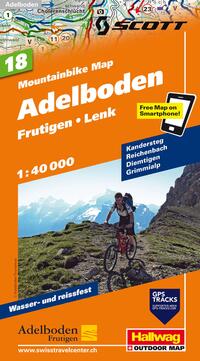 Hallwag Mountainbike-Karte 18 Adelboden 1:40.000