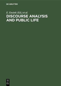 Discourse Analysis and Public Life