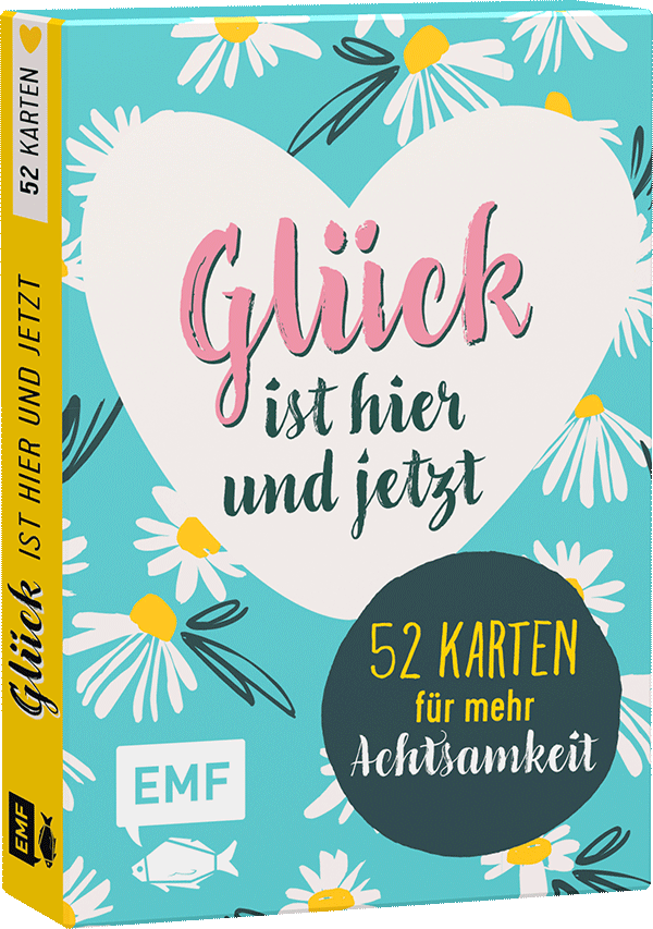 Kartenbox Achtsamkeit: Glück ist hier und jetzt – 52 Karten für mehr Achtsamkeit