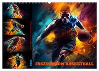 Faszination Basketball (Wandkalender 2025 DIN A2 quer), CALVENDO Monatskalender