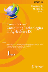 Computer and Computing Technologies in Agriculture IX