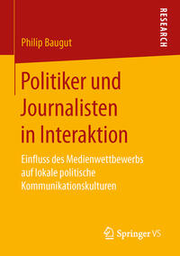 Politiker und Journalisten in Interaktion