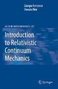 Introduction to Relativistic Continuum Mechanics