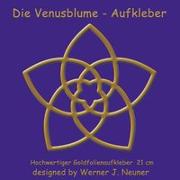 Die Venusblume - Goldfolienaufkleber 21cm