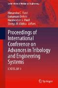 Proceedings of International Conference on Advances in Tribology and Engineering Systems