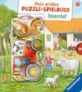 Mein großes Puzzle-Spielbuch: Bauernhof- Kinderbuch ab 2 Jahren, mit 10 Puzzleteilen