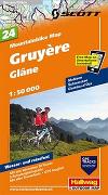 Hallwag Mountainbike-Karte 24 Gruyère 1:50.000