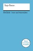 Rap-Texte. Für die Sekundarstufe (Texte und Materialien für den Unterricht)