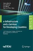 e-Infrastructure and e-Services for Developing Countries