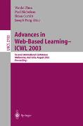 Advances in Web-Based Learning -- ICWL 2003