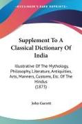 Supplement To A Classical Dictionary Of India