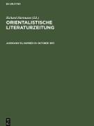 Orientalistische Literaturzeitung, Jahrgang 50, Number 10, Oktober 1955