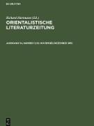 Orientalistische Literaturzeitung, Jahrgang 54, Number 11/12, November/Dezember 1959