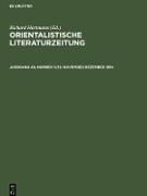 Orientalistische Literaturzeitung, Jahrgang 49, Number 11/12, November/Dezember 1954