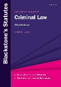 Blackstone's Statutes on Criminal Law