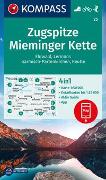 KOMPASS Wanderkarte 25 Zugspitze, Mieminger Kette, Ehrwald, Lermoos, Garmisch-Partenkirchen, Reutte 1:50.000