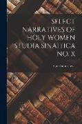 Select Narratives of Holy Women Studia Sinaitica No. X