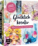 Glücklich kreativ – Zwei Bücher im Bundle: 37 Mixed-Media-Motive malen