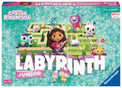 Ravensburger 22648 Gabby's Dollhouse Junior Labyrinth - Der Brettspiel-Klassiker von Ravensburger als Junior Version für Fans der beliebten Serie, Gesellschaftsspiel für 2 bis 4 Spieler ab 4 Jahren