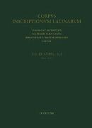 Corpus inscriptionum Latinarum. Inscriptiones Calabriae Apuliae Samnii... / Addenda et corrigenda (CIL IX 9005–9133). Indices