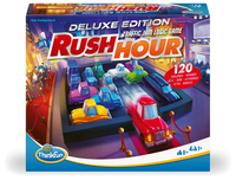 ThinkFun 76617 - Rush Hour - Das bekannte Stau-Spiel in der Deluxe Edition mit Fahrzeugen in Metalloptik, Logikspiel für Erwachsene und Kinder ab 8 Jahren