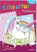 Schraffur-Malbuch. Einhörner