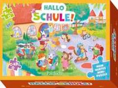 Mein buntes Mini-Puzzle - Hallo Schule!