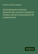 Beschreibung der Gewächse Deutschlands, nach ihrer natürlichen Familien und ihrer Bedeutung für die Landwirtschaft