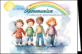 Doppelkarte / Zur Kommunion (Kinder) / Hoch